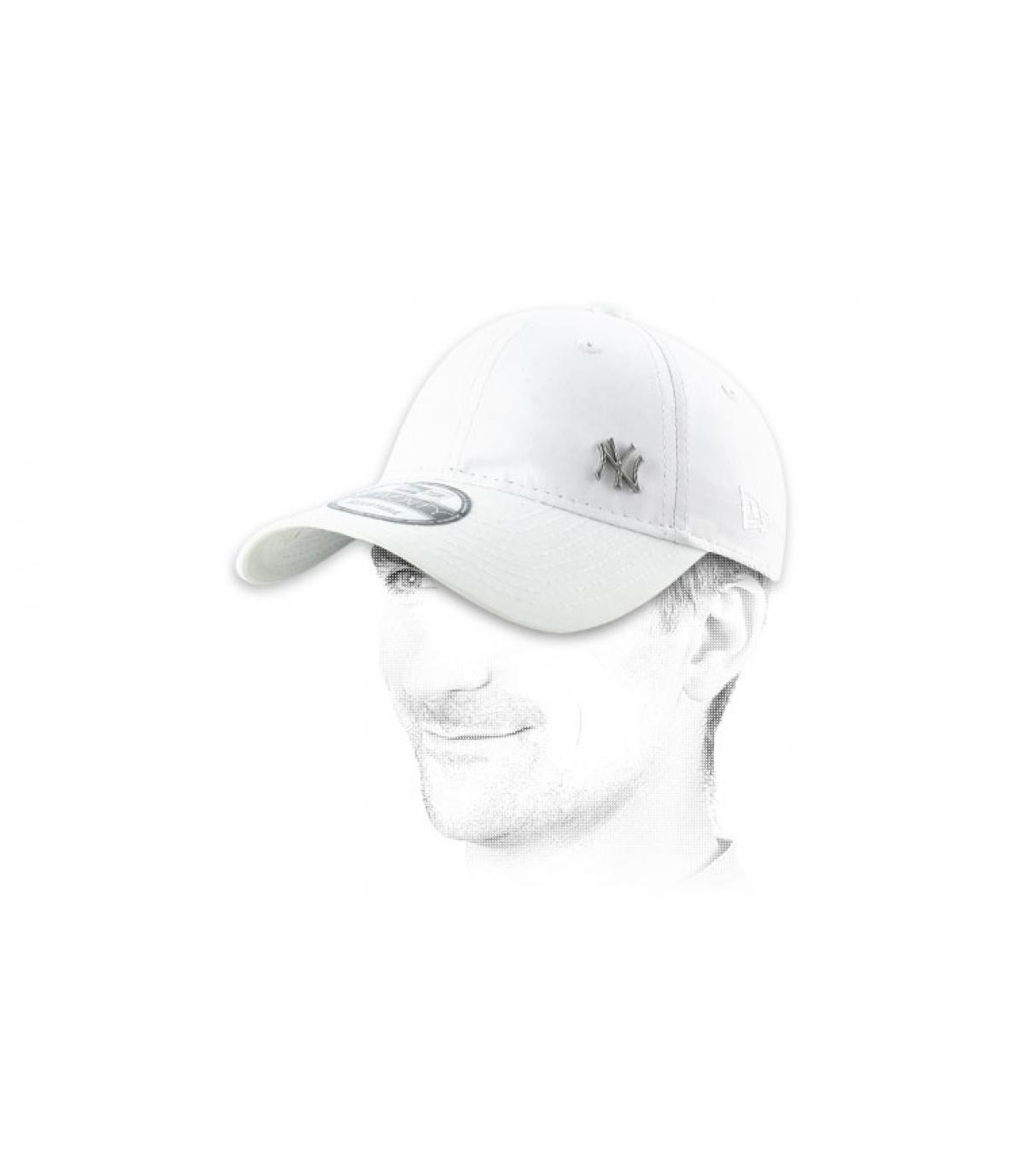 wit ny cap MLB flawless logo NY white